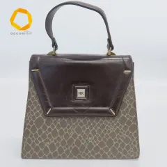 ニナ リッチ NINA RICCI ヴィンテージ ハンドバッグ トートバッグ レザー ロゴ ブラウン系 859098iのサムネイル