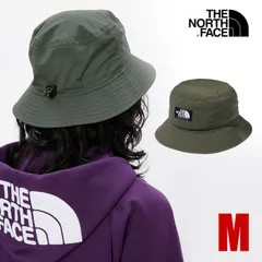 【新品】ノースフェイス バケットハット メンズ レディース M カーキ THE NORTH FACE ハット ザノースフェイス キャンプサイドハット シンプル 無地 ロゴ 帽子 HAT アウトドア ファッション ブランド UVケア 紫外線 NN02345