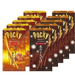 江崎グリコ 冬のくちどけポッキー 冬のきらめきポッキー チョコレート 各5箱 2種アソートセット