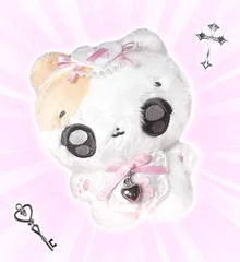 ♡C4 ヘッドドレス ぬい服 ぬいぐるみ 韓国 ピンク 前掛け よだれかけ 10cm