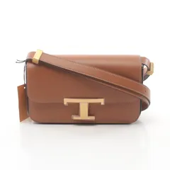 トッズ TOD'S ショルダーバッグ T タイムレス マイクロ XBWTTTC0000RORS410 ブラウン レザー ショルダーバッグ レディース 新品のサムネイル