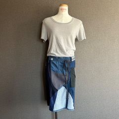 腰巻エプロン　EASYSKANKING リメイクエプロン ワークエプロン カフェエプロン ガーデニング キャンプ