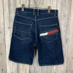 TOMMY HILFIGER トミー バギー ショート デニム パンツ M