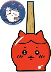 【中古】バッジ・ピンズ ハチワレ りんご飴台紙入り缶バッジ 「ちいかわ なんか小さくてかわいいやつ×イトーヨーカドー ちいかわと夏休みフェア」 ちいかわ縁日くじ 景品