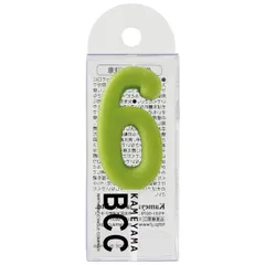 （まとめ）ナンバーキャンドルパステル 6番ライトグリーン【×20セット】