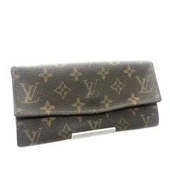 ■希少ヴィンテージ■鑑定済み■LOUIS VUITTON ルイヴィトン　モノグラム　エンベロープ　長財布　PVC×レザー ブラウン　ゴールド金具　ECLAIRファスナー　FIOCCHIホック