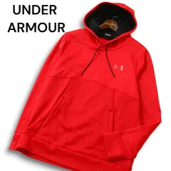 UNDER ARMOUR アンダーアーマー 秋冬 ロゴプリント★ 裏起毛 パーカー フーディー プルオーバー Sz.MD メンズ トレーニング
