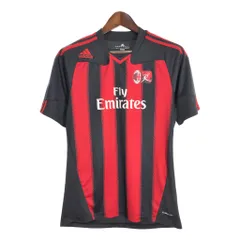 adidas アディダス ACミラン ユニフォーム ゲームシャツ プロチーム サッカー ブラック(メンズ S)中古 古着 U1894