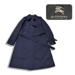 BURBERRY LONDON バーバリー ロンドン ノバチェック柄 ライナー付き トレンチコート ネイビー size 46 レディース 国内正規