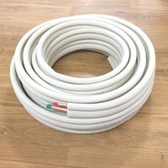 INABA DENKO 因幡電工 エアコン用被覆銅管 ペアコイル 6.35×0.8+12.70×0.8 2分4分 保温材肉厚8mm 20ｍ 外箱なし PC-2420 未使用品