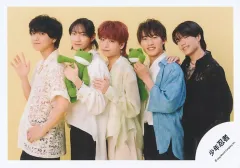 【中古】生写真(STARTO) 少年忍者/集合(5人)/横型・膝上/Seasonal Photo ～Rainy Season 2024～/公式生写真