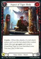 【中古】Flesh and Blood MST164[R]：Aspect of Tiger： Body/虎の相：体