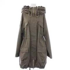 ソブ sov. ダブスタ ミリタリーコート フーディ アウター ミドル ドローコード F カーキ /KHのサムネイル
