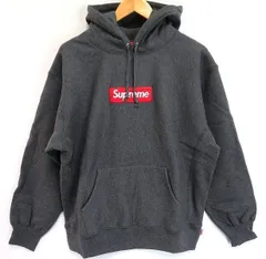 s24g-356x【中古】Supreme ｼｭﾌﾟﾘｰﾑ 21AW 21FW Box Logo Hooded Sweatshirt #B Charcoal/Medium ﾊﾟｰｶｰ