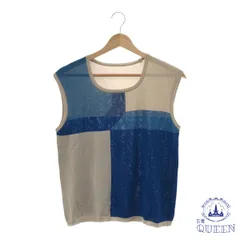 【訳アリ】 トップス ベスト ニット カジュアル オシャレ レディース ブルー/ベージュ 901-2189 送料無料