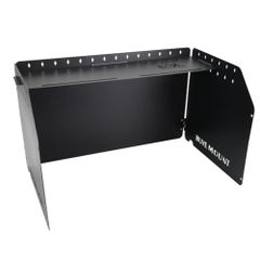 MayCreation ポータブルウインドスクリーン 折り畳み式 風除け キャンプ BBQ カセットコンロ (ブラック)