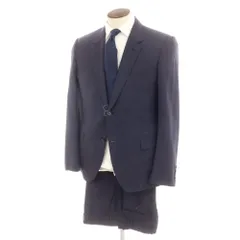 【中古】ランバン LANVIN ウール 2つボタンスーツ ネイビー【サイズ52】【メンズ】のサムネイル