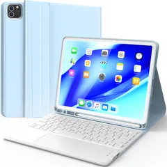 【数量限定】iPad Air 11（M2/M3）11インチ キーボード iPad Air 4/5世代 キーボード ipad pro Earto 11 第1/2/3世代 キーボード付きケース タッチパッド付き Bluetooth キーボードカバー 脱着式 多角度