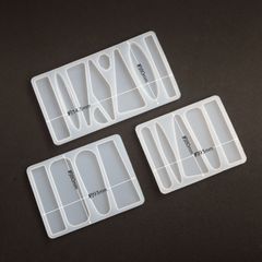 シリコン製 ヘアクリップ モールド シリコンモールド ヘアクリップ バレッタ 髪留め レジン道具 手芸 クラフト