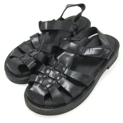 【新品】ZARA レザーグルカサンダル ブラック 38❣️ 美品✨ZARA ザラ グルカサンダル フラットケージ 本革 レザー 黒