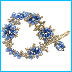 【特価商品】ビーズキット スーパーデュオビーズ ミユキMIYUKI アクセサリーキット ブルーシェルブレスレット BFK-456