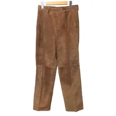 アニエスベーオム Agnes b. homme 美品 ヴィンテージ レザーパンツ フランス製 茶 ブラウン 38 約Lサイズ 0808 ■GY12のサムネイル