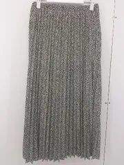 ◇ RIVE DROITE ウエストゴム レオパード ロング プリーツ スカート サイズ F ベージュ系 ブラック レディース  【中古】 【1205100010631】