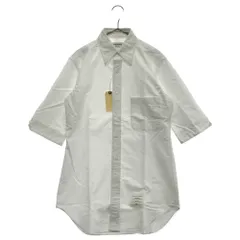 THOM BROWNE (トムブラウン) クラシックフィット オックスフォード 半袖シャツ ホワイト MWS002A-06177100のサムネイル