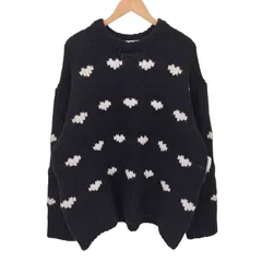 ユーズドフルギ USED古着 {{NKNIT}} 24AW Heart Pattern KNIT ハート パターン ニット レディース JPN：0 