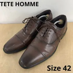 TETE HOMME ストレートチップ ドレスシューズ サイズ42　★ ■■のサムネイル