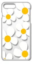 【新品未使用】iPhone7 Plus iPhone8 Plus アイフォン7/8プラス クリア ハードケース ( デイジー(ホワイト) ) 花柄 レトロ フラワー cl-iphone7plus-152