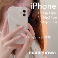 【2】韓国　iPhoneケース　スマホケース　ハート　クリア　透明　可愛い　お洒落