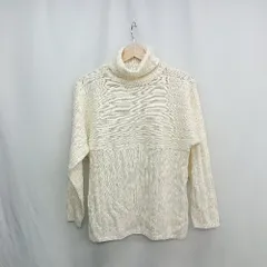 ◇ ⊇ BEAMS HEART ビームス ハート ウール混合 タートルネック 長袖 ニット サイズF アイボリー レディース E  【1410290052747】