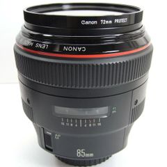 【美品】Canon(キヤノン)  EF 85mm F1.2L USM　一眼カメラ（オートフォーカス）用　単焦点レンズ　フード付き