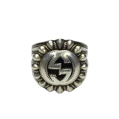【新品】GUCCI グッチ インターロッキングG シグネットリング 指輪 アクセサリー ジュエリー 小物 SV925 シルバー（12号）