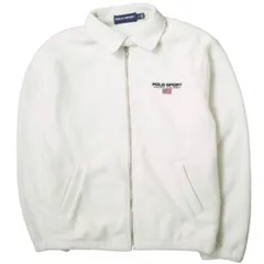 POLO SPORT ポロスポーツ 復刻 フリースジップアップジャケット S ホワイト Ralph Lauren ラルフローレン アウター g14703