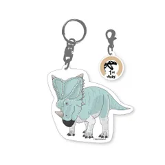 366日古生物キーホルダー 7月1日 カスモサウルス　アクリルキーホルダー 恐竜 ディノ キッズ 誕生日 記念日 アニバーサリーキーホルダー