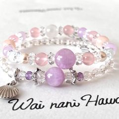 限定セット『 Lavender Crystal circle 』パワーストーンブレスレット