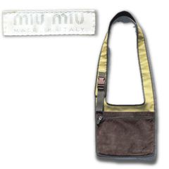 【1999ss】MIU MIU suede brown shoulder bag archive