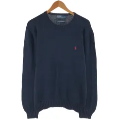 古着 ラルフローレン Ralph Lauren POLO by Ralph Lauren 無地 コットンニットセーター メンズL相当/eaa501607