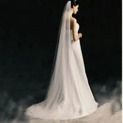 花嫁さんのウェディングベール　ホワイト　3メートル