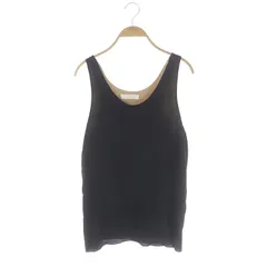 クロエ CHLOE ノースリーブトップス ブラウス プルオーバー シルク 34 黒 ブラック ベージュ 14SHT92 /DO ■OS ■SHのサムネイル