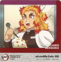 【中古】コースター 煉獄杏寿郎(茶碗持ち) コースター 「劇場版 鬼滅の刃 無限列車編 上映四周年記念 炎柱・煉獄杏寿郎カフェ×ufotable Cafe×マチ★アソビCAFE×ufotable DINING×ufotable CINEMA」 対象ドリンク注文