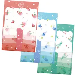 【1個】ラボクリップ パーラー レターセット B24-PLLS-CS/クリームソーダ B24-PLLS-BC/ブルーサイダー B24-PLLS-BF/ベリーフロート 2025年2月 便箋 封筒 手紙 女の子 かわいい おしゃれ 文房具