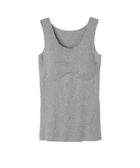 新品 未使用 GUNZE グンゼ KIREILABO Fitte 完全無縫製 タンクトップ パッド付 514701 グレーモク