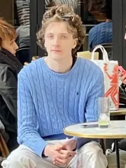 [POLO RALPH LAUREN] (ポロ ラルフローレン) メンズ コットン ケーブルニット クルーネックセーター ワンポイント [並行輸入品]