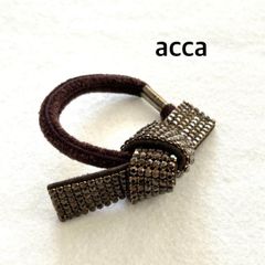 acca ヘアゴム リボン ブラウン - メルカリ