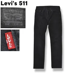【美品】 リーバイス Levi's 511 スキニー スリム フィット ストレッチ デニム パンツ ジーンズ Gパン ジーパン ジップアップ 5ポケット W29 L32 ブラック アメカジ アメリカン カジュアル ウェア メンズ