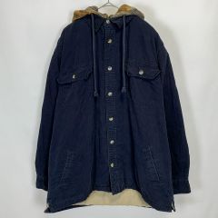 【古着】バックホーンリバー レイヤー キャンバス地 ワークジャケット