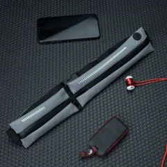 ☆ グレー ☆ ランニングポーチ 揺れない 軽量 ランニングポーチ 揺れない 軽量 ウエストポーチ ボディバッグ ボディバック ランニングバッグ ランニングバック ダブル ポケット 反射板 スポーツ コンパクト ランニング ウォーキング マラソン ジョギング